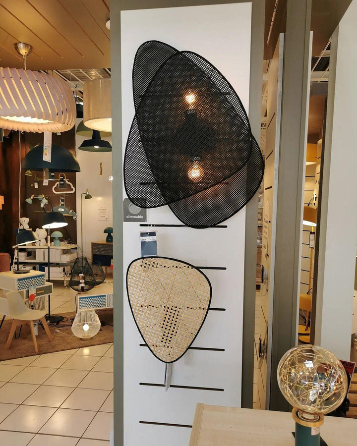 Skärm Cannage Vägglampa