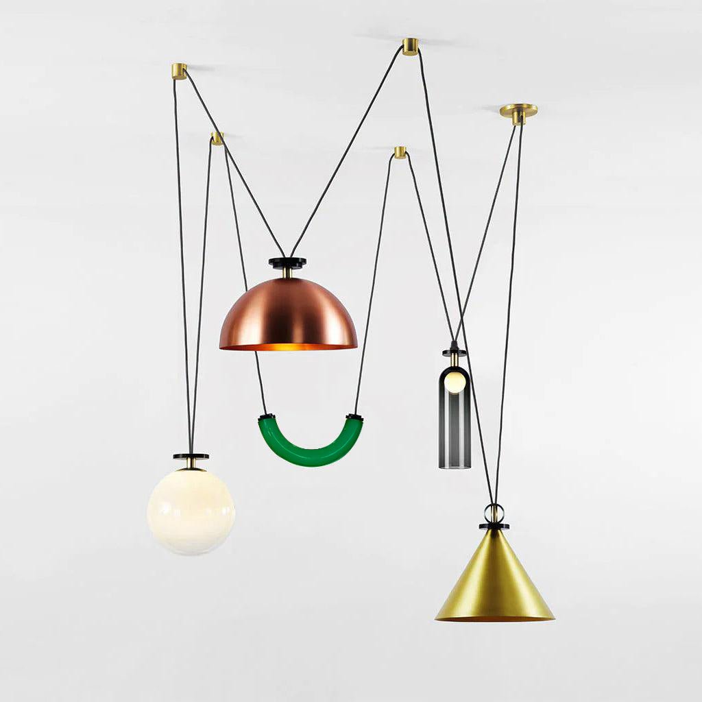 Geometrisk Form Konst Modern Kandelaber
