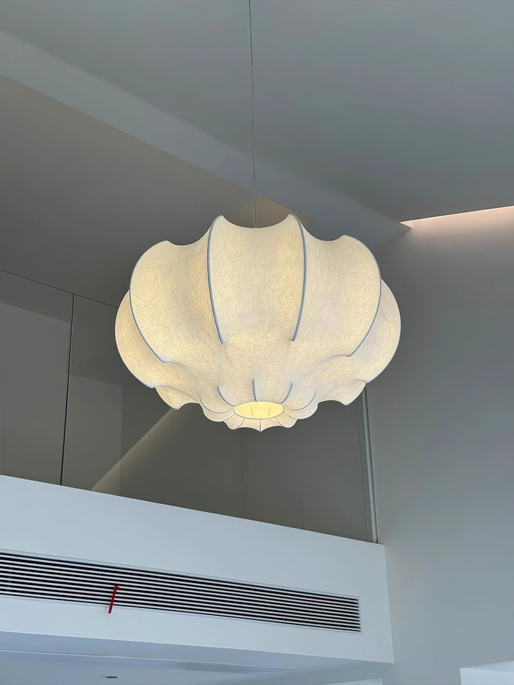 Silken Lotus Silkespendellampa