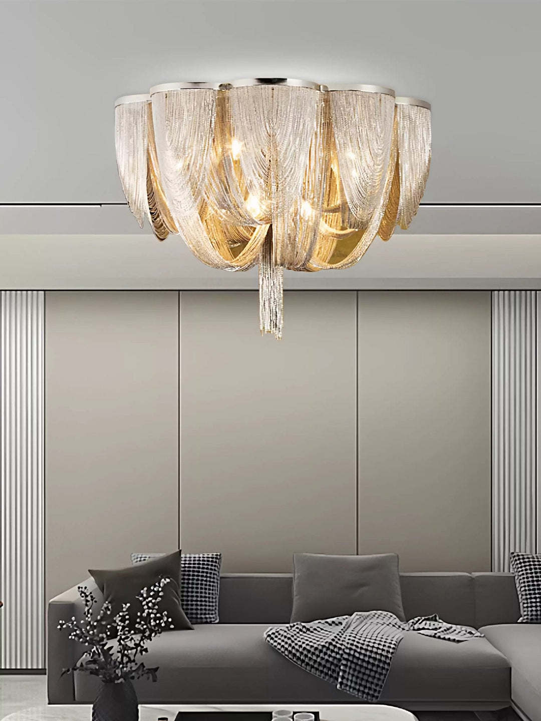 Kedja Fringed Taklampa