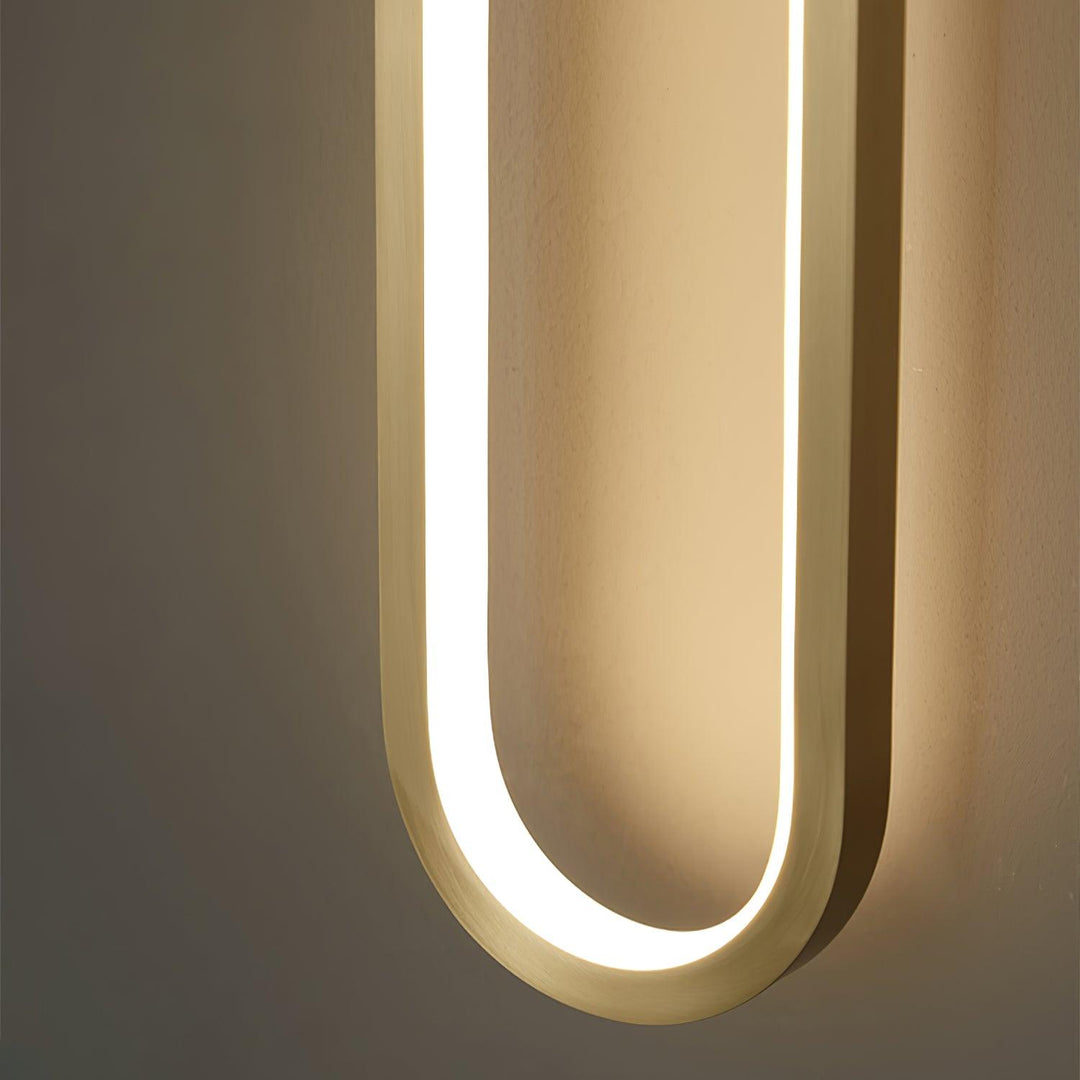 Enkel elliptisk vägglampa
