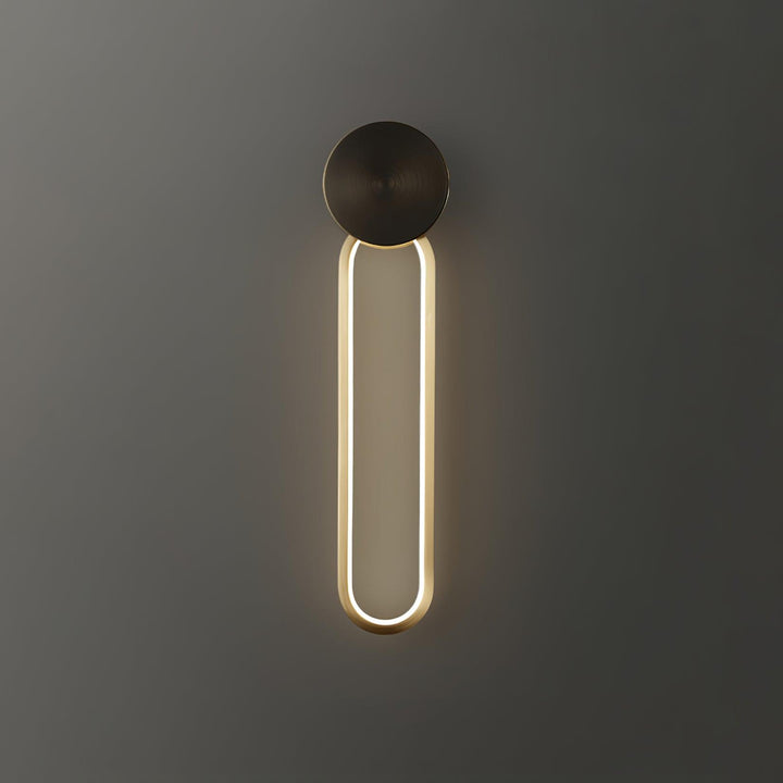 Enkel elliptisk vägglampa
