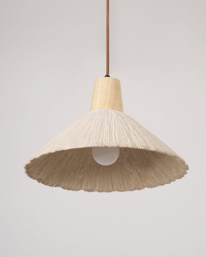 Betong Plisserad Pendellampa