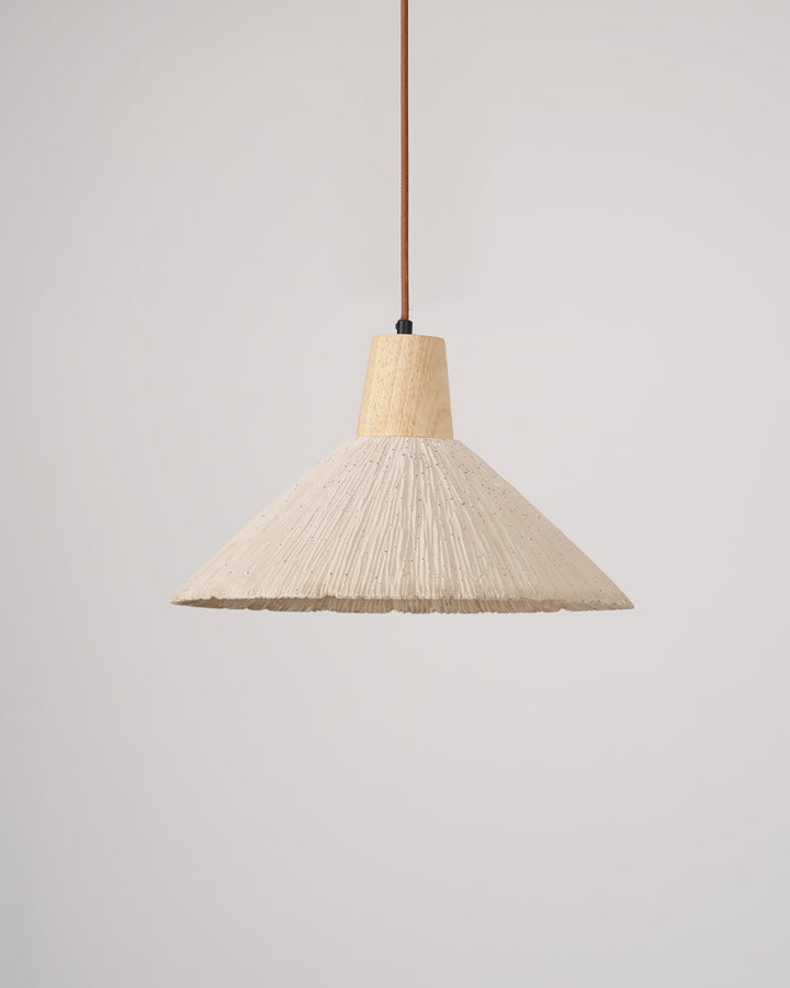 Betong Plisserad Pendellampa