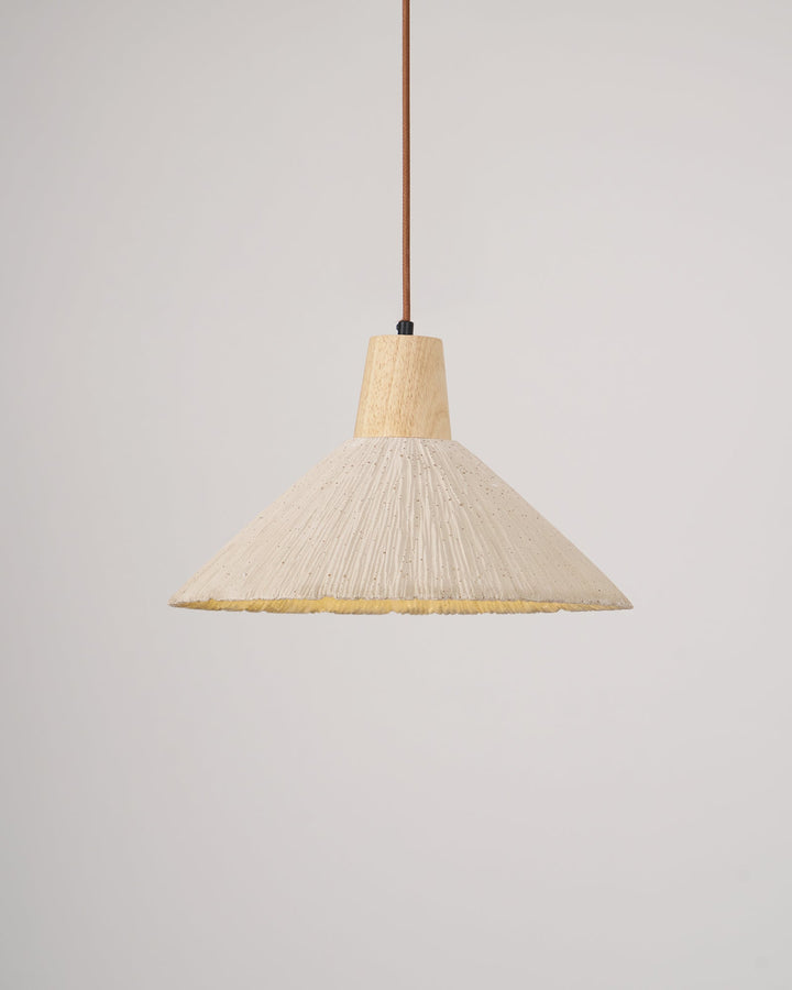 Betong Plisserad Pendellampa