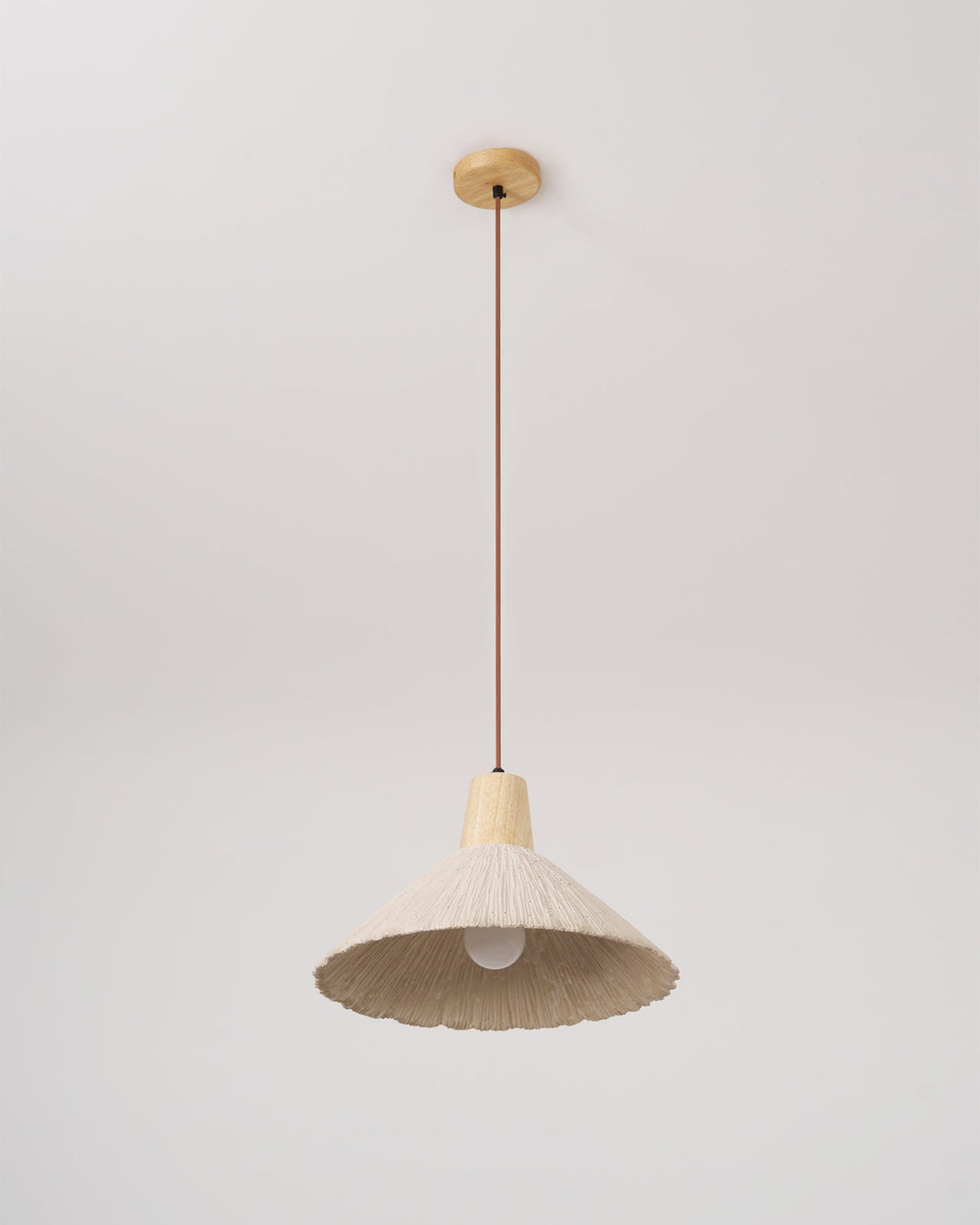 Betong Plisserad Pendellampa