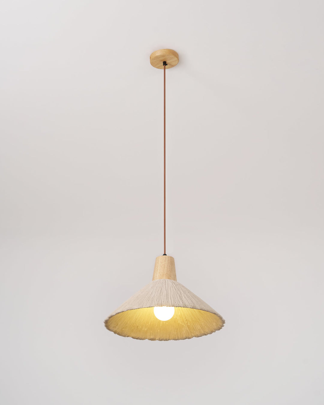 Betong Plisserad Pendellampa