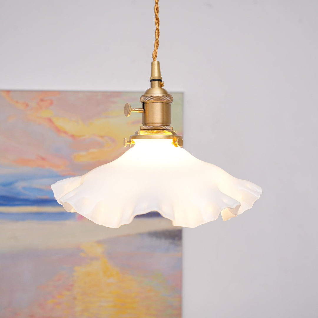 Liten Blommig Pendellampa