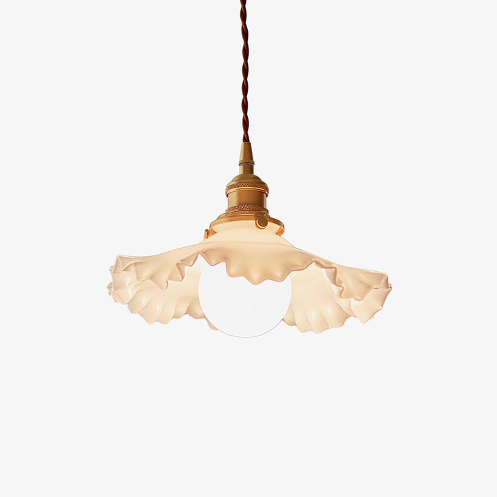 Liten Blommig Pendellampa