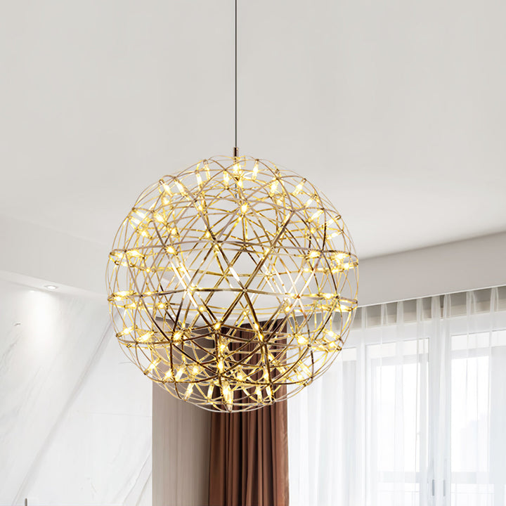 Silver Spark Ball Pendellampa