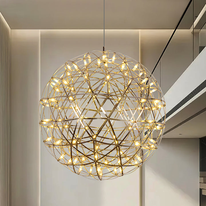 Silver Spark Ball Pendellampa