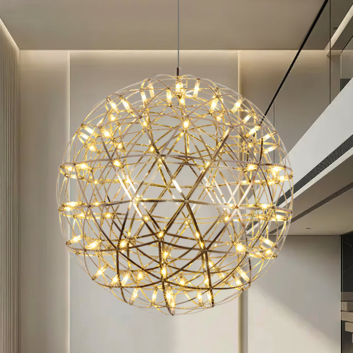 Silver Spark Ball Pendellampa