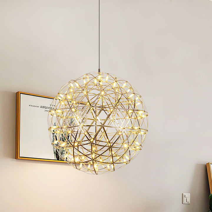 Guld Spark Ball Pendellampa