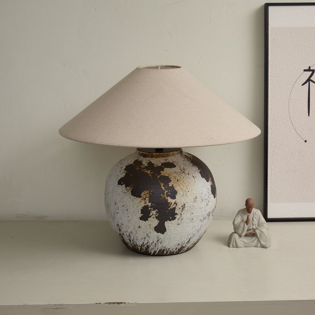 Prickig Glob Keramisk Bordslampa