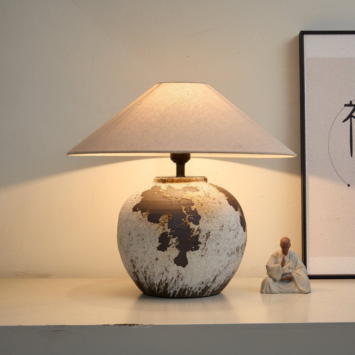 Prickig Glob Keramisk Bordslampa