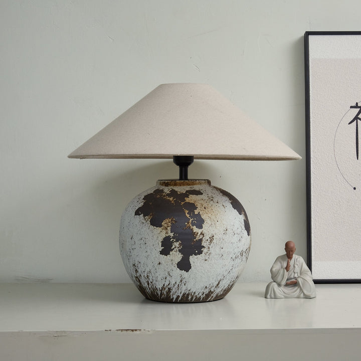 Prickig Glob Keramisk Bordslampa