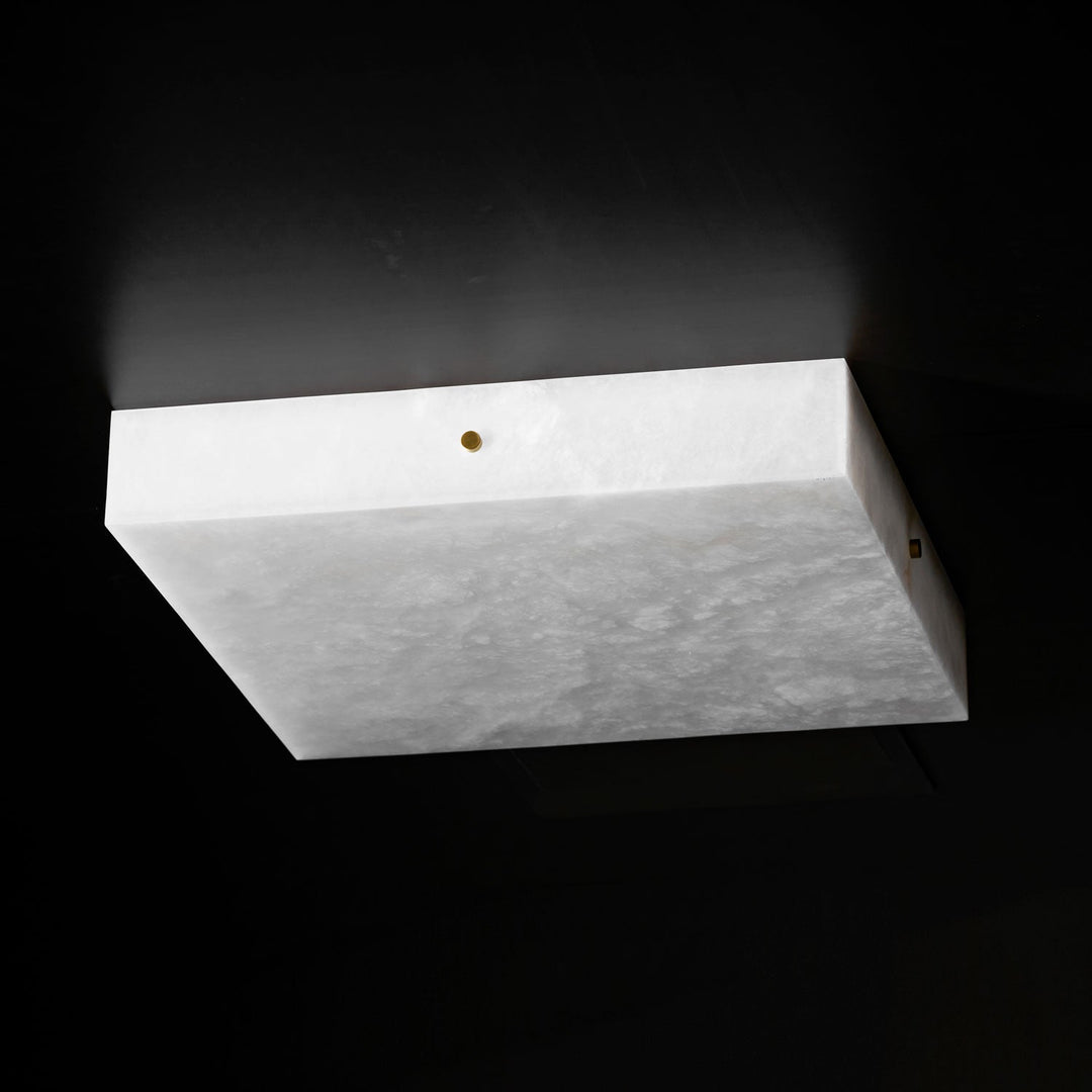 Fyrkantig Alabaster Taklampa