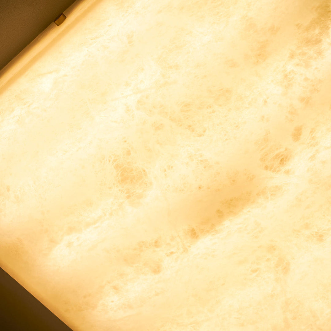 Fyrkantig Alabaster Taklampa