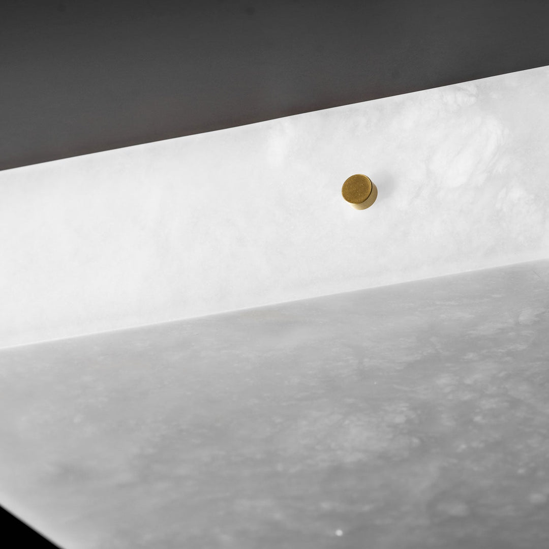 Fyrkantig Alabaster Taklampa