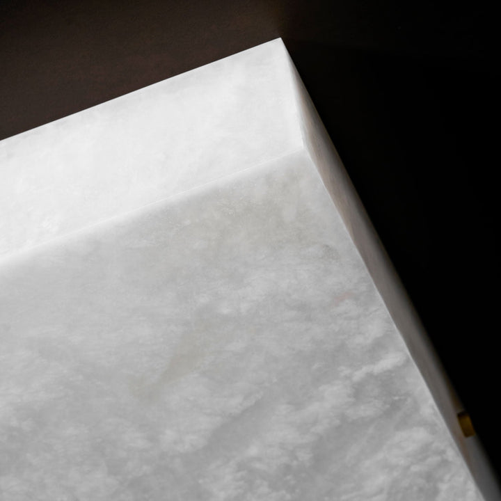 Fyrkantig Alabaster Taklampa