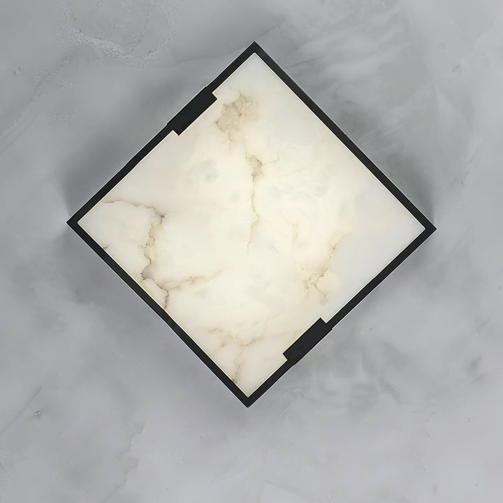 Kvadratisk Alabaster Taklampa