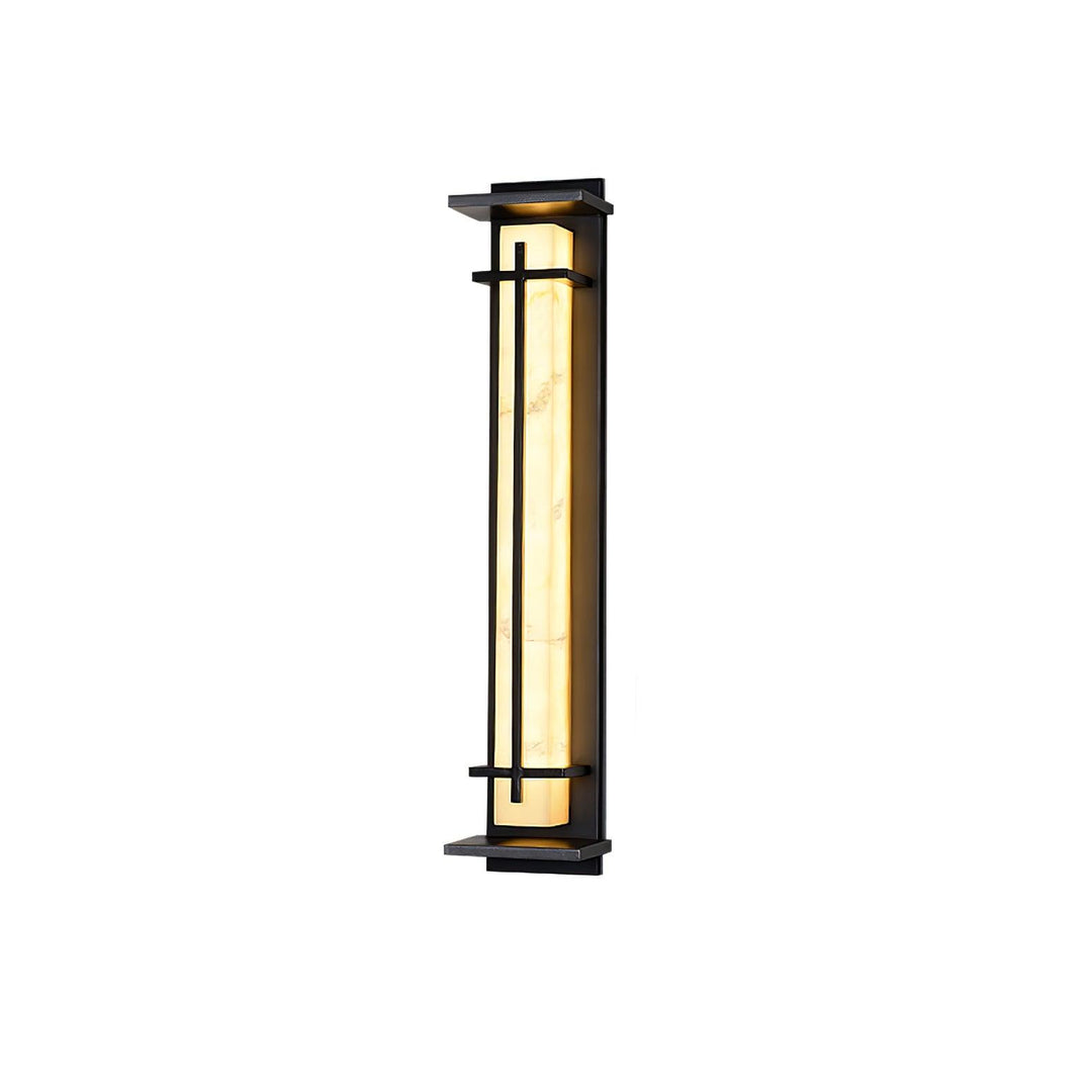 Fyrkantig Utomhus Alabaster Vägglampa
