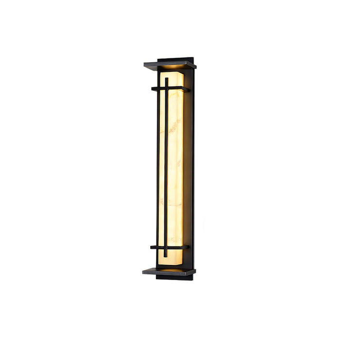 Fyrkantig Utomhus Alabaster Vägglampa