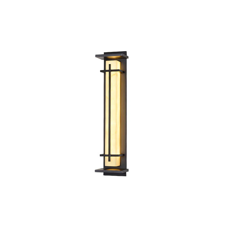 Fyrkantig Utomhus Alabaster Vägglampa