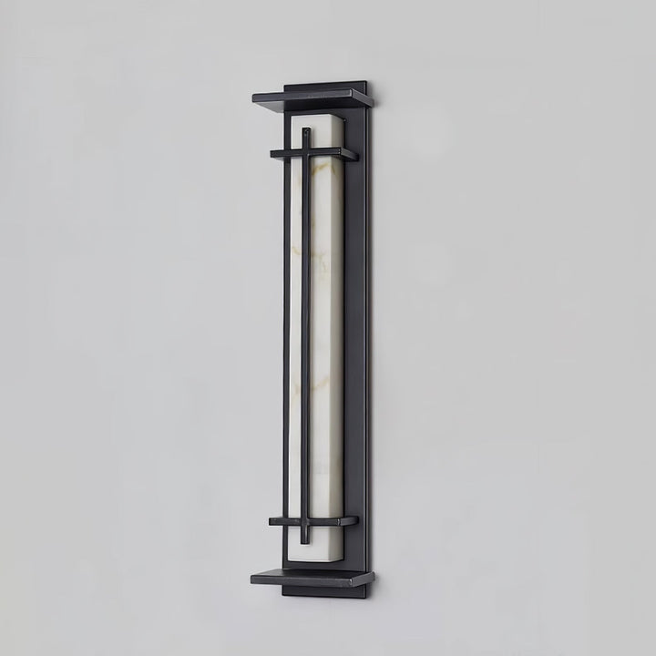 Fyrkantig Utomhus Alabaster Vägglampa