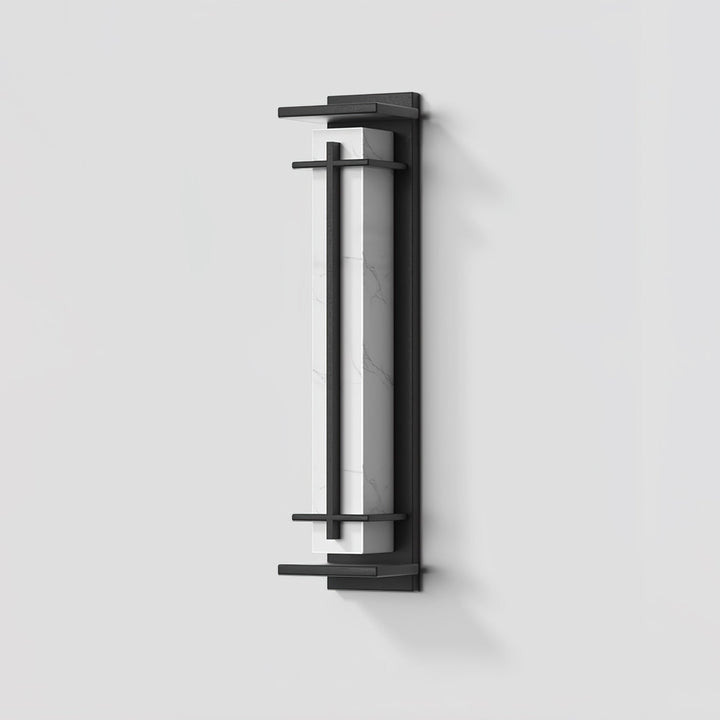 Fyrkantig Utomhus Alabaster Vägglampa