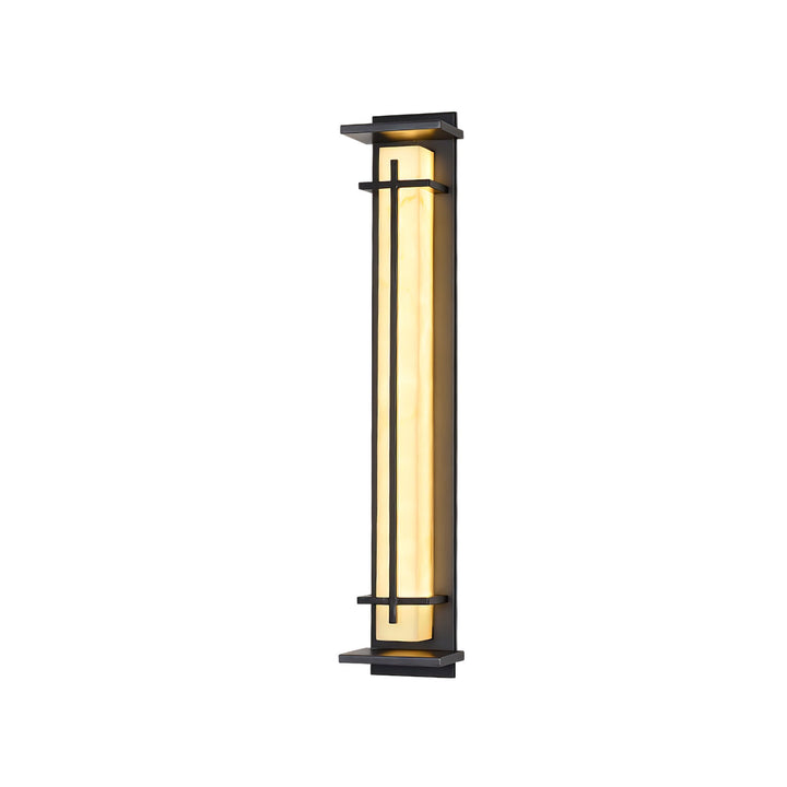 Fyrkantig Utomhus Alabaster Vägglampa