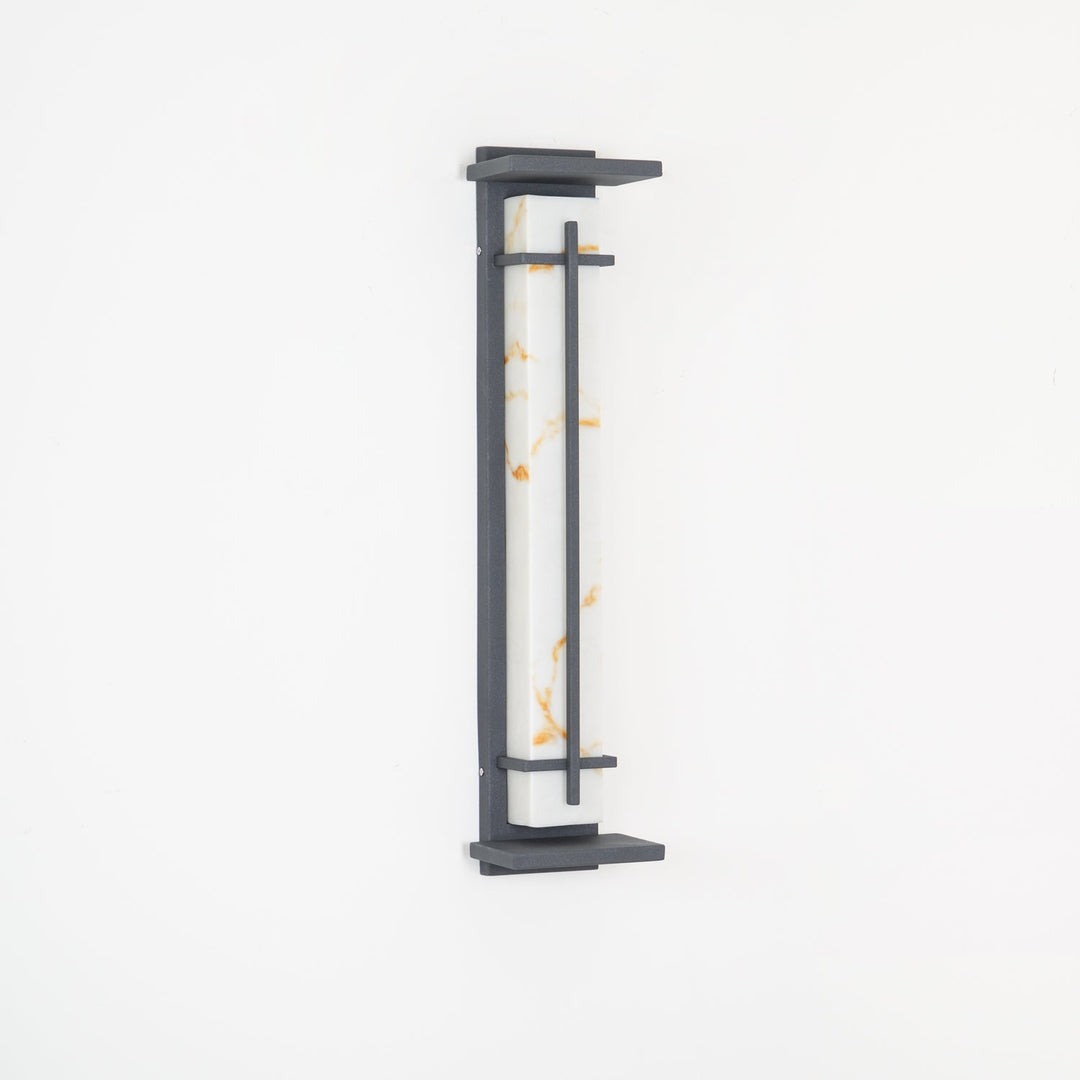 Fyrkantig Utomhus Alabaster Vägglampa
