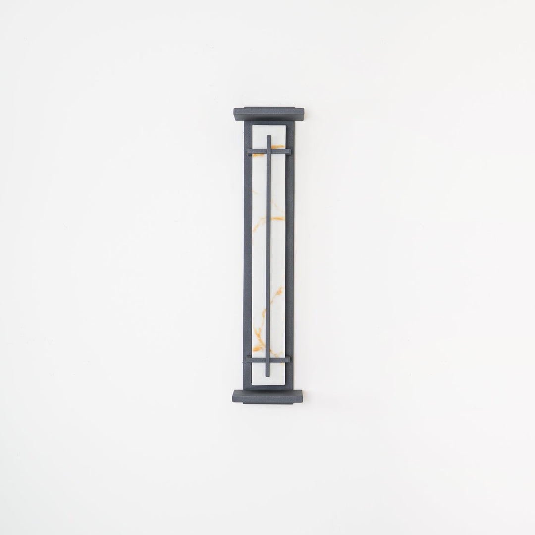 Fyrkantig Utomhus Alabaster Vägglampa