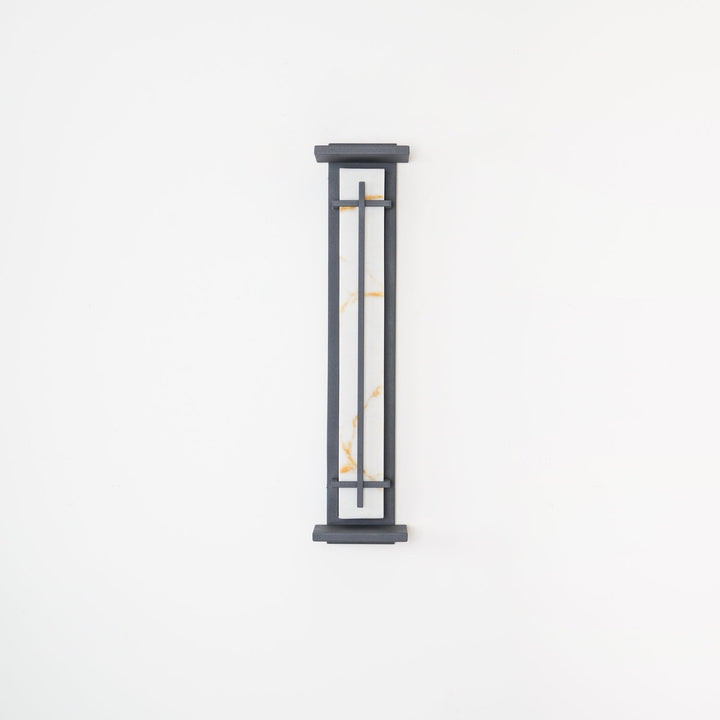 Fyrkantig Utomhus Alabaster Vägglampa
