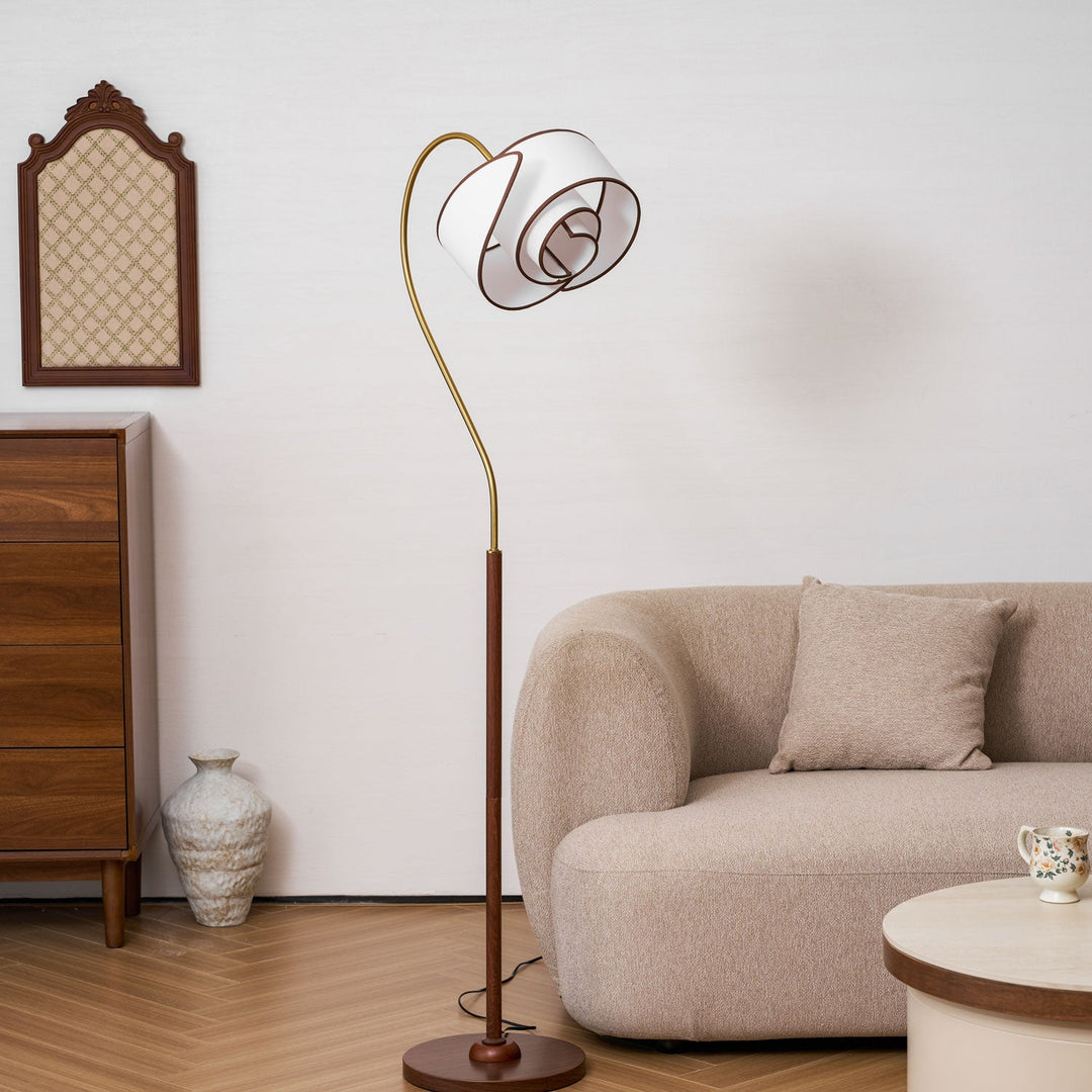 Stelmo Böjd Hals Golvlampa