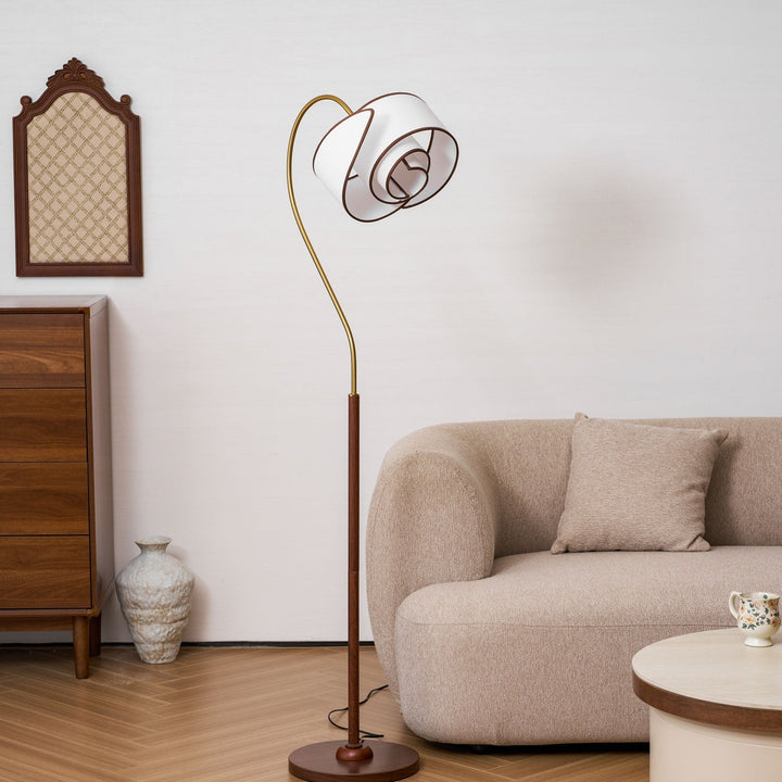 Stelmo Böjd Hals Golvlampa