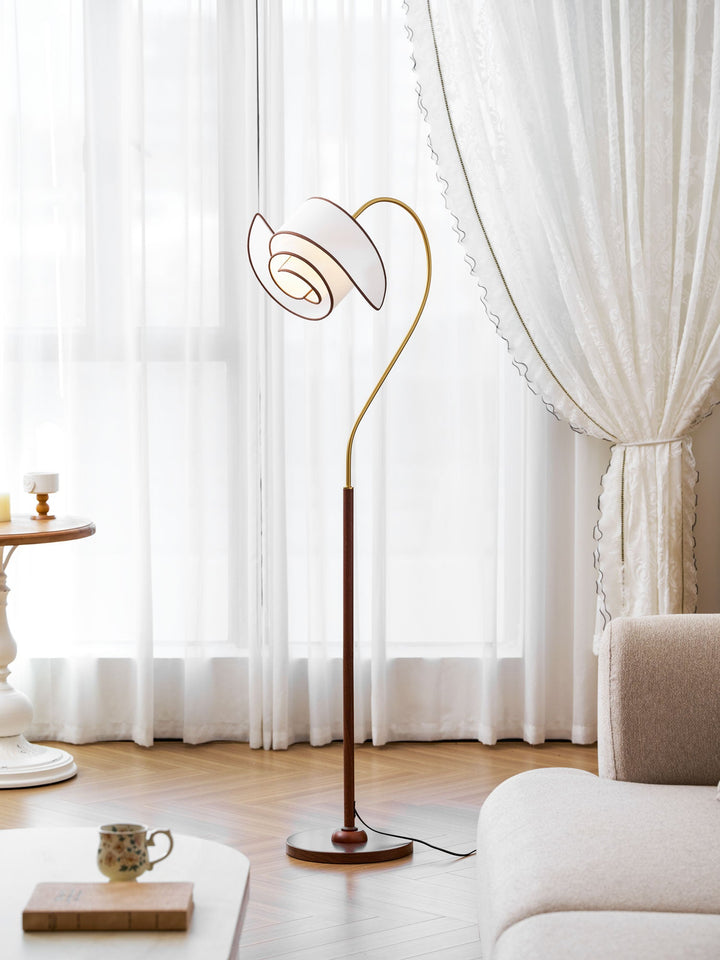 Stelmo Böjd Hals Golvlampa