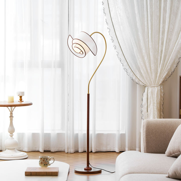 Stelmo Böjd Hals Golvlampa