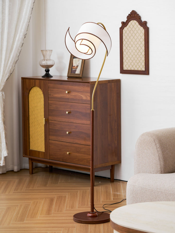 Stelmo Böjd Hals Golvlampa