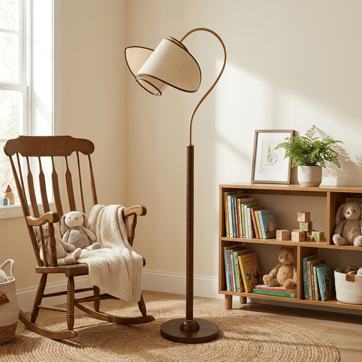 Stelmo Böjd Hals Golvlampa