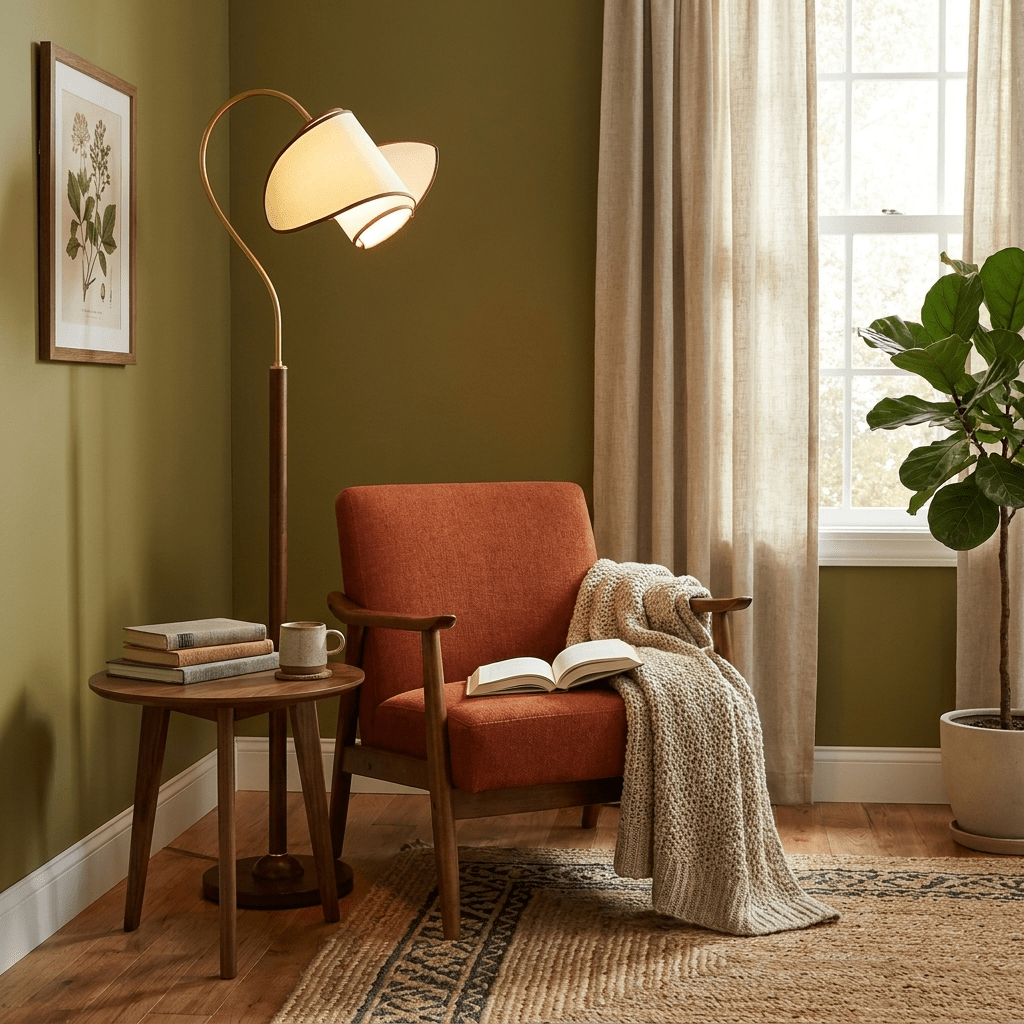Stelmo Böjd Hals Golvlampa