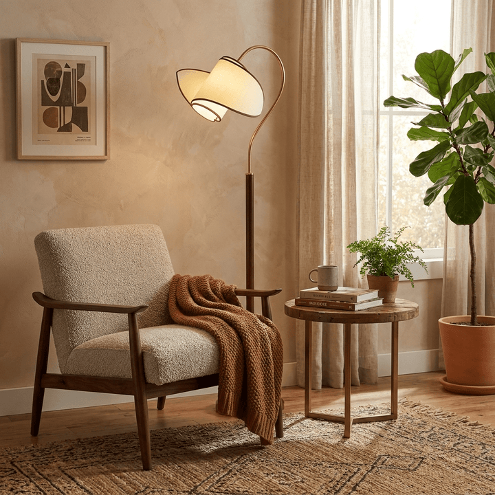 Stelmo Böjd Hals Golvlampa