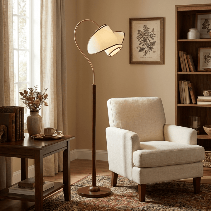 Stelmo Böjd Hals Golvlampa