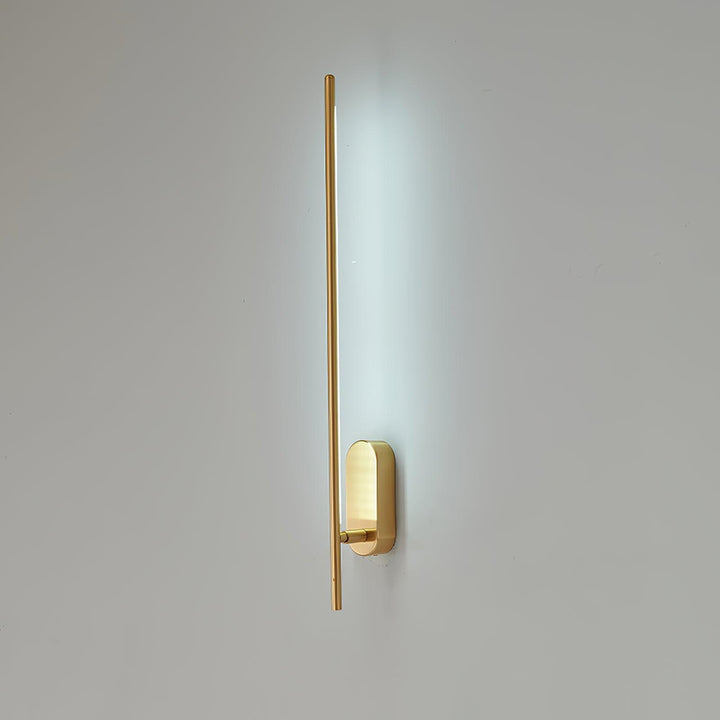 Stickformad Metallvägglampa