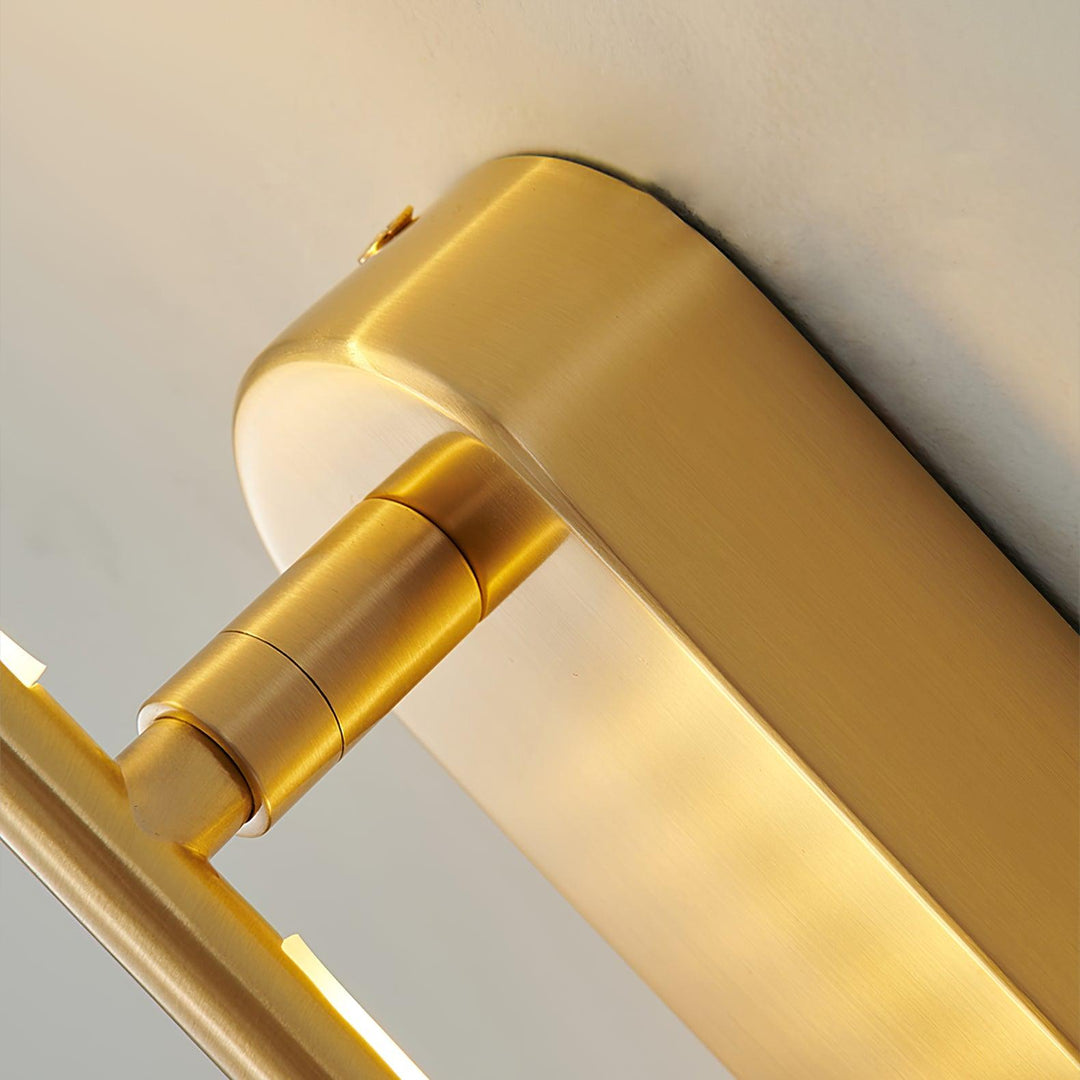 Stickformad Metallvägglampa