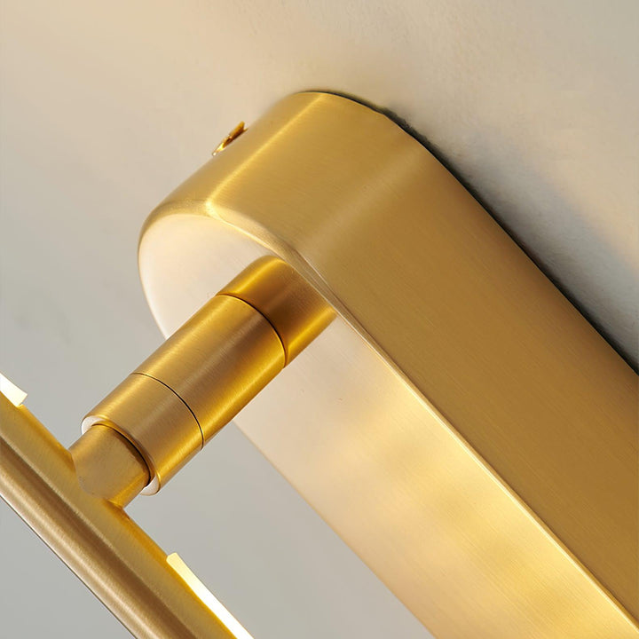 Stickformad Metallvägglampa