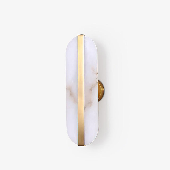 Lång Ellips Alabaster Vägglampa