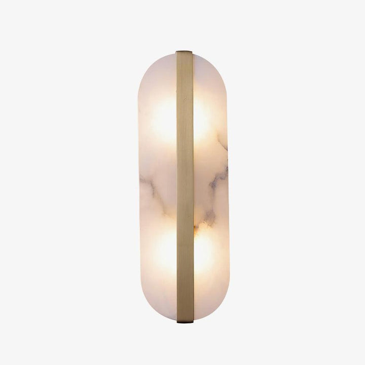 Lång Ellips Alabaster Vägglampa