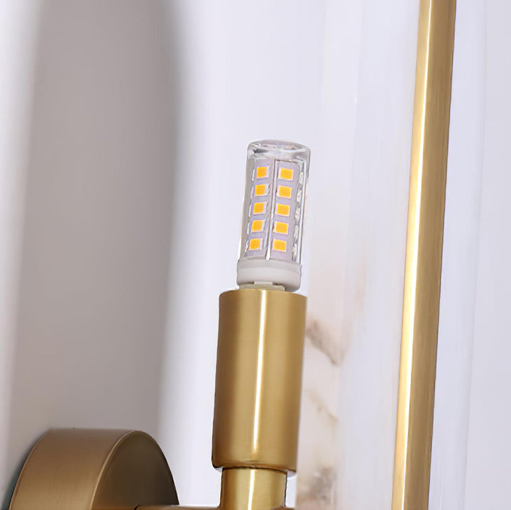 Lång Ellips Alabaster Vägglampa