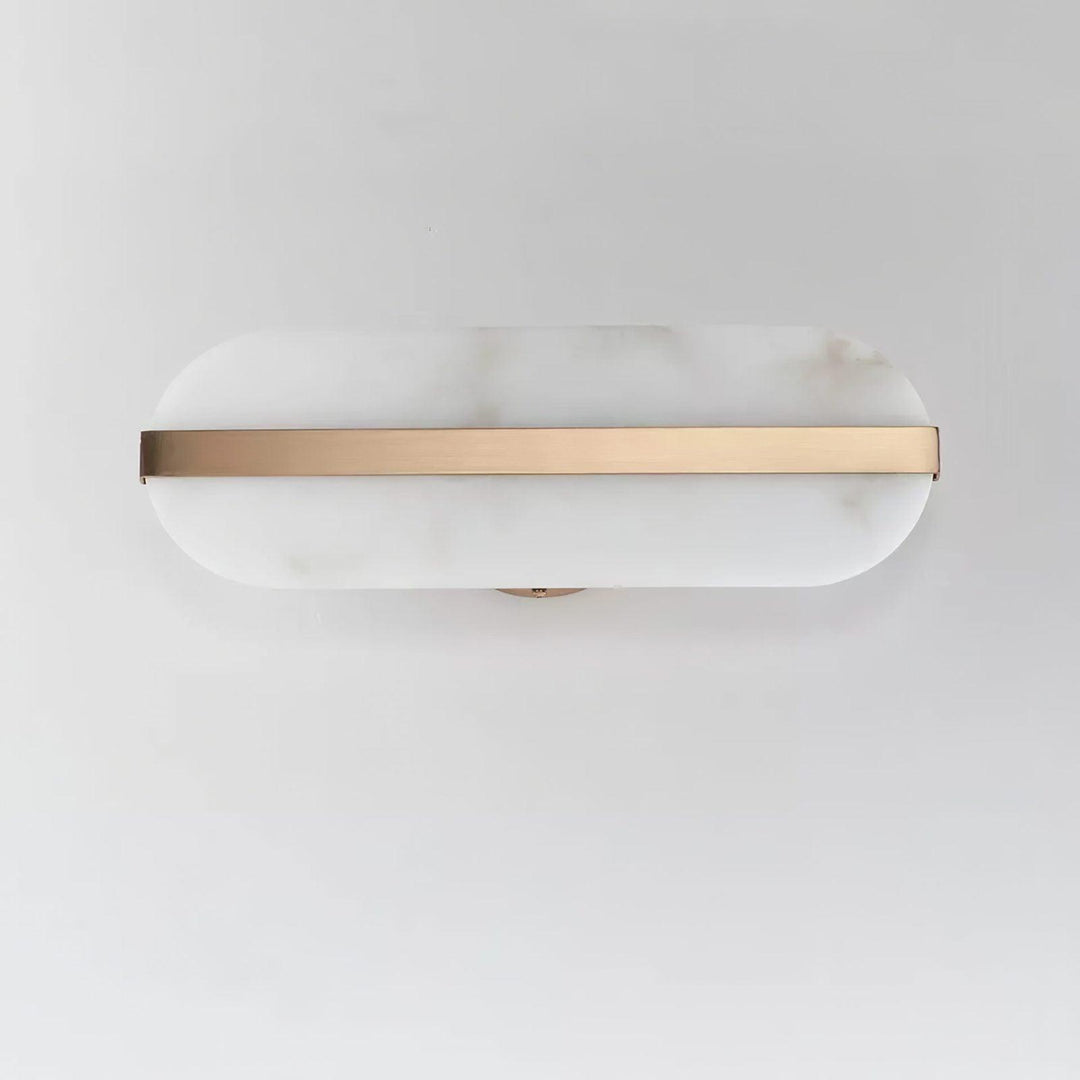 Lång Ellips Alabaster Vägglampa